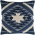 Shepardsville Navy Kilim Geometric Throw Pillow