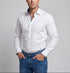 Robert Button-Up Shirt With Contrast Details // White // Contemporary Fit (Regular)