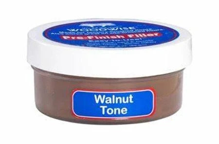 Woodwise PF602 Pre-Finished Wood Filler 3.oz Jar Walnut Tone