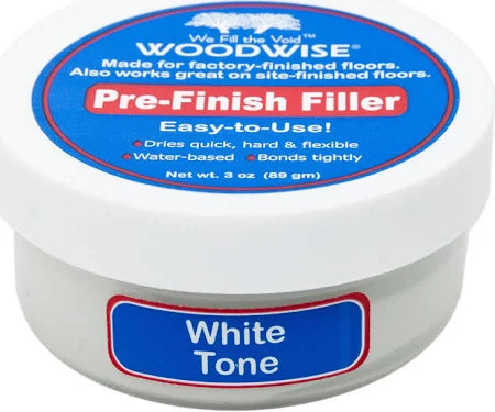Woodwise Pre-Finished Wood Filler 3.oz Jar (White Tone)