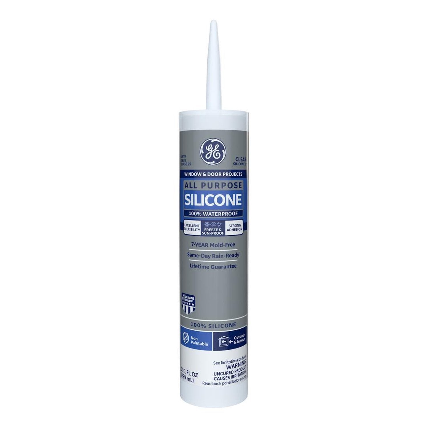 Clear Silicone Caulk 10.1 Fl Oz