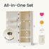 Tiny Land® Play Kitchen Accessories – Play Kitchen Fridge: Wooden Cabinet Refrigerator for Kids