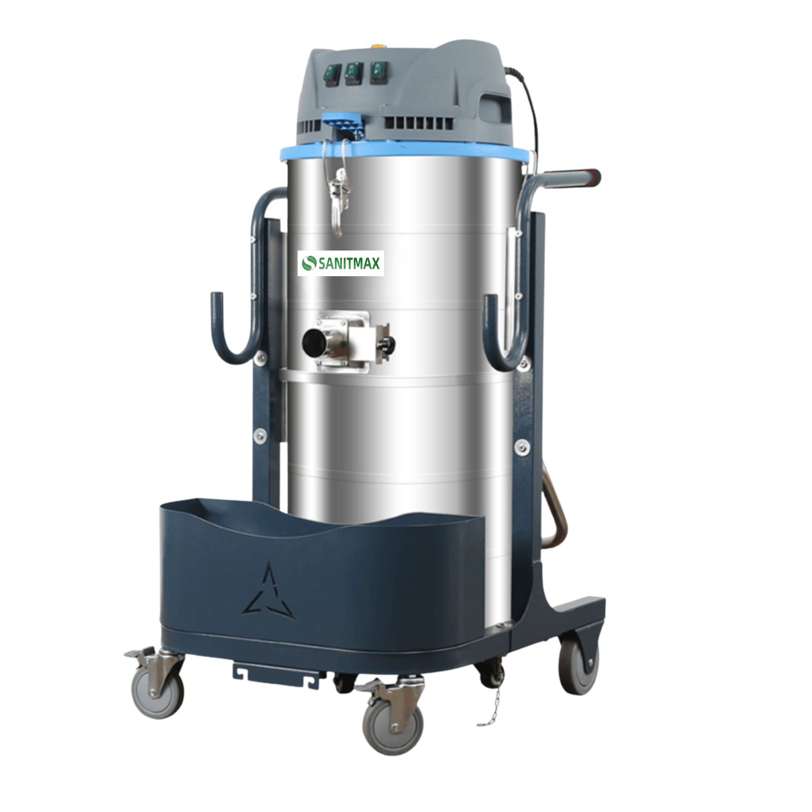 Heavy Duty Industrial Vacuum Cleaner SM100 - 26.4 Gal, 3 Motor HEPA, 212 CFM