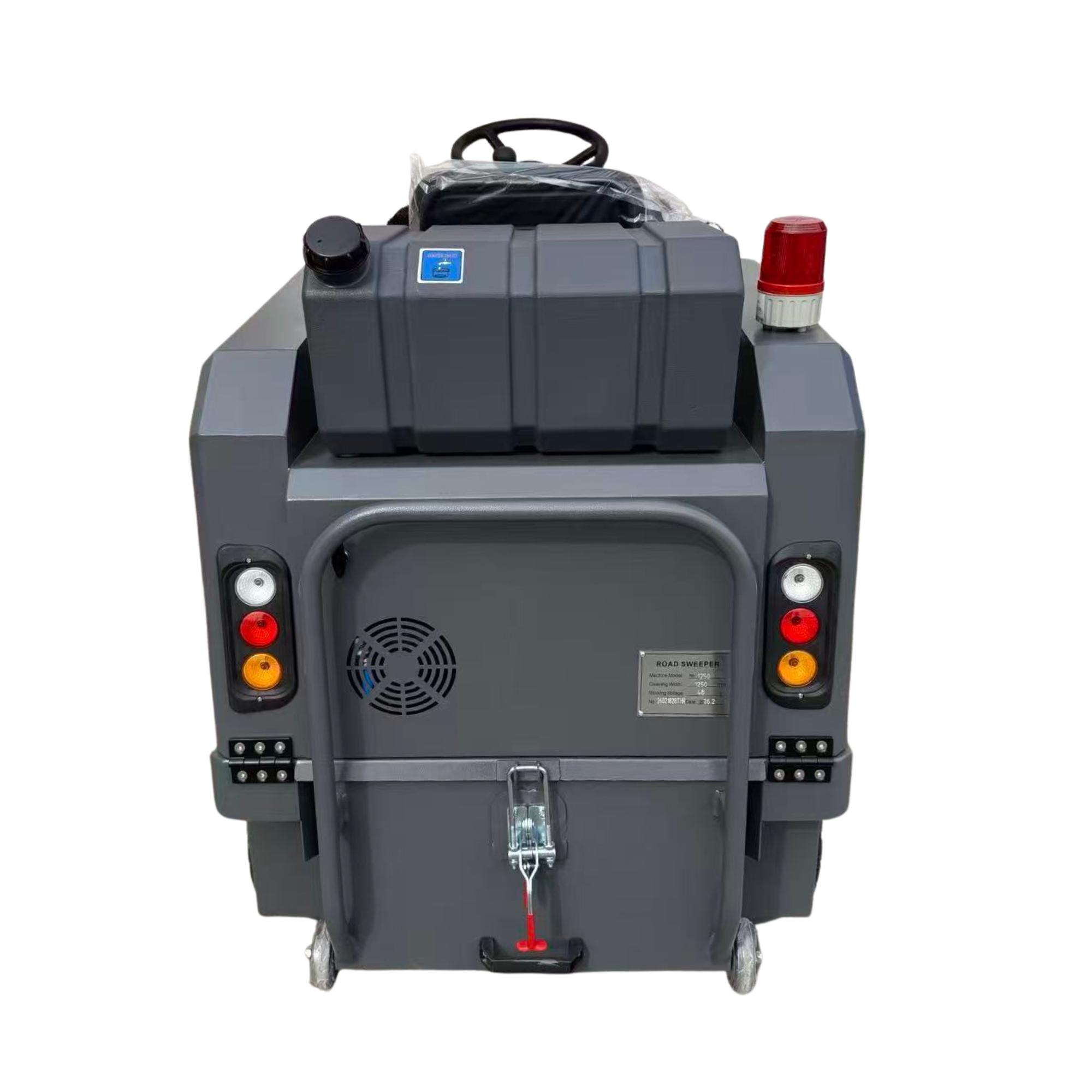 SM1350 Ride-On Sweeper, 53" Industrial Floor Sweeper Machine with Triple Brushes and 21-Gal Hopper
