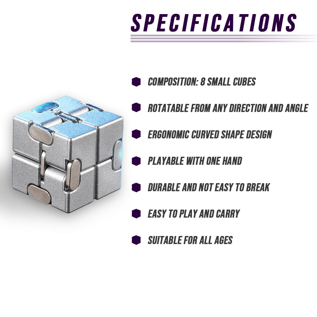 Metal Infinitive Cube Stress-Relieving Gadget