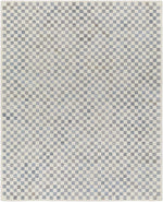 Halen Gray Checkered Area Rug