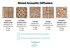 Wood Acoustic Diffuser Panel | Solid Paulownia Wood Sound Diffuser for Studios & Home Theaters