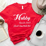 Hubby & Wifey Definition Couple T-shirt