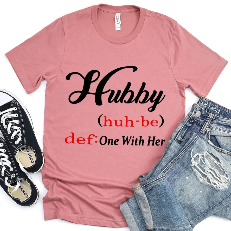 Hubby & Wifey Definition Couple T-shirt