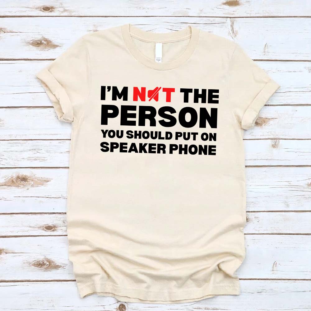 Speaker Phone Unisex T-Shirt – Funny Talk Loud Tee