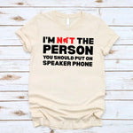 Speaker Phone Unisex T-Shirt – Funny Talk Loud Tee