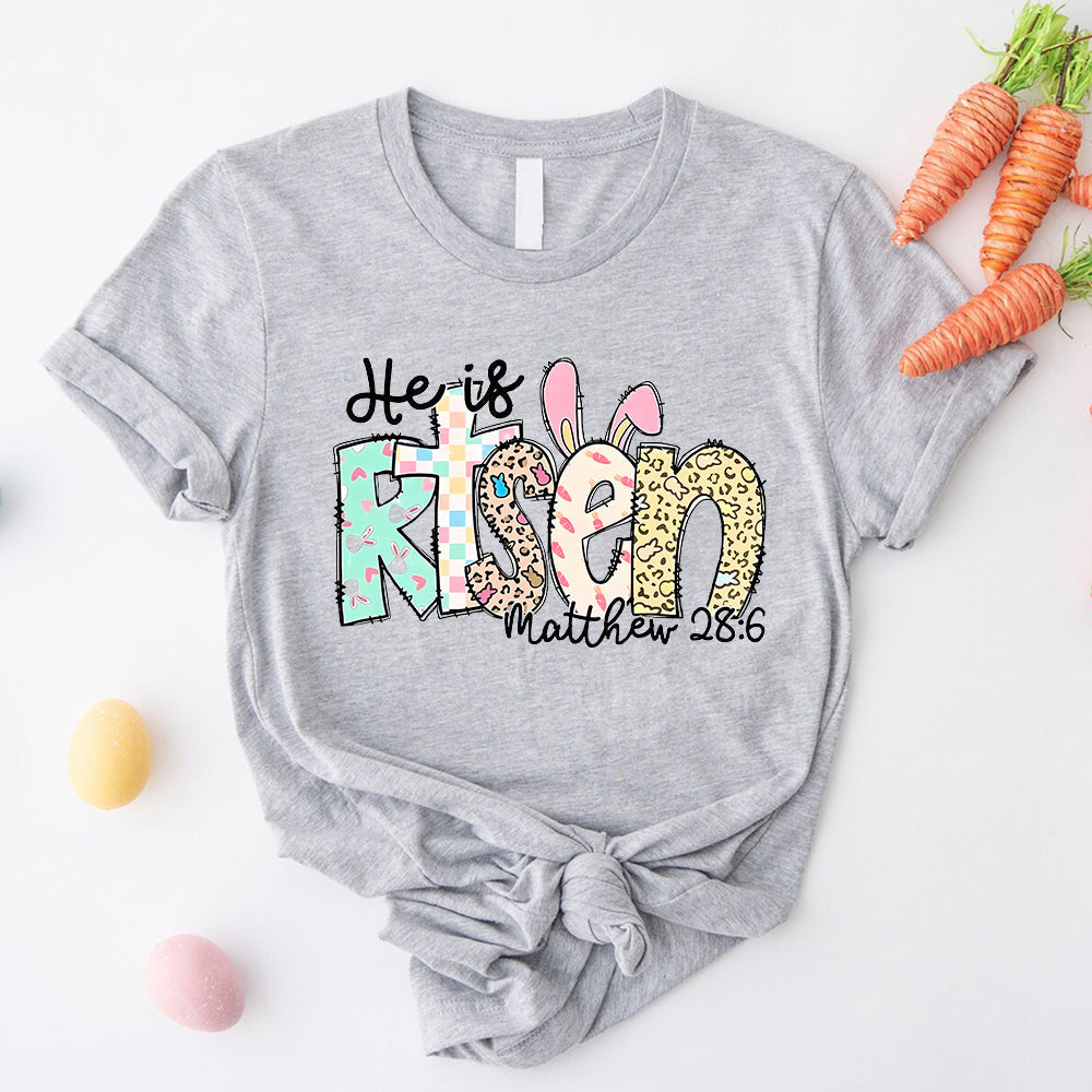He is Risen Easter Inspirational Tees