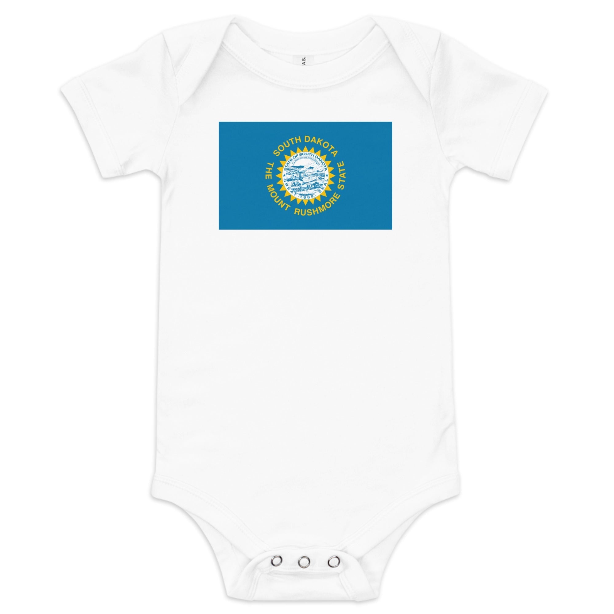 South Dakota Flag Baby Onesie