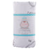 Gift Set: Southern Belle Baby Muslin Swaddle Blanket and Burp Cloth/Bib Combo Extra Large Bamboo Cotton