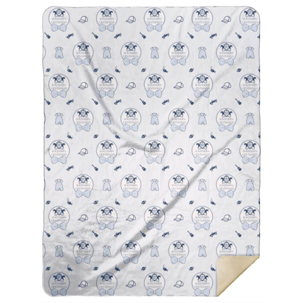 Southern Gentleman Plush Throw Blanket 60x80 Hometown Keepsake for Home