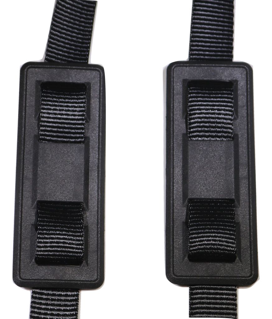 BLACK Standard Buckle Spa Cover Hot Tub Wind Securement Strap Complete Kit | SIZE OPTIONS