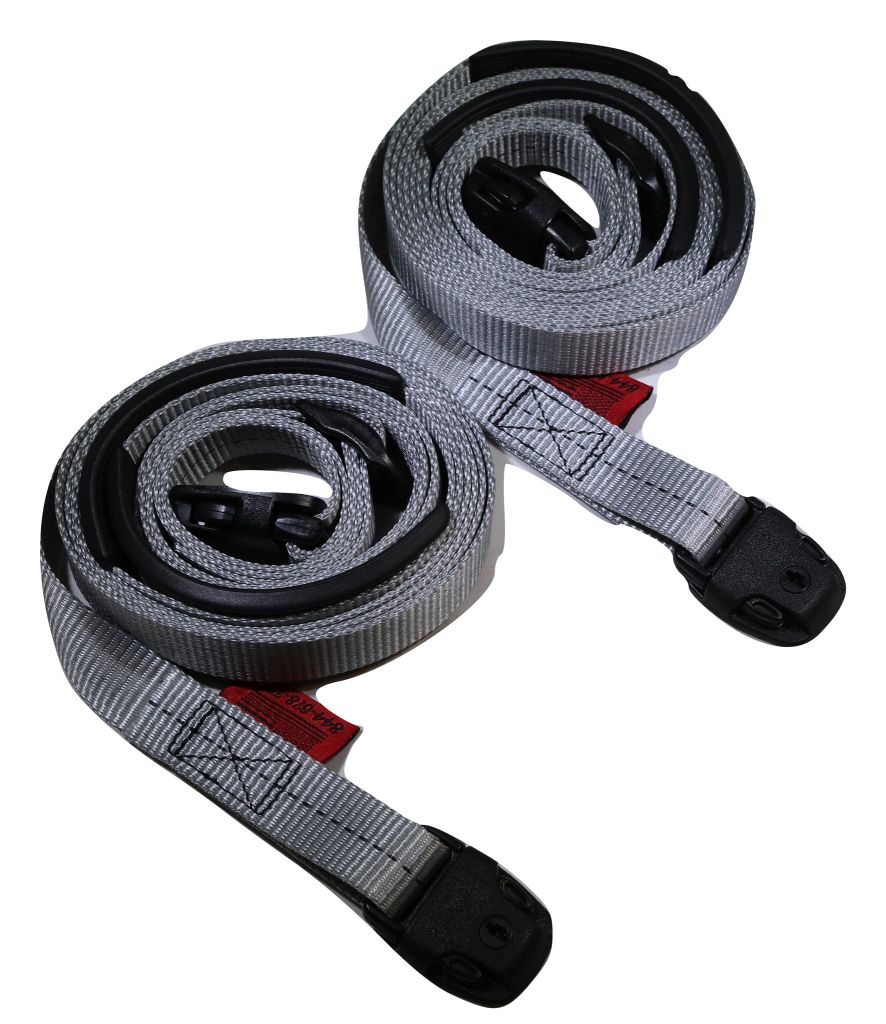 Grey Standard Buckle Spa Cover Hot Tub Wind Securement Strap Complete Kit | SIZE OPTIONS