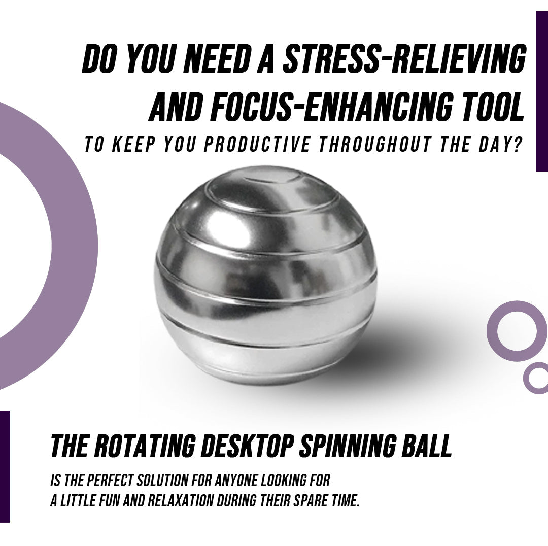 Rotating Desktop Spinning Ball Stress-Relieving Gadget
