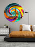 Spiral Oversized Contemporary Wall Art Mirrored Acrylic Art Swirl Mirror