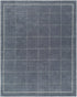Siarl Dark Gray Checkered Area Rug