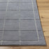 Siarl Dark Gray Checkered Area Rug