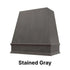 Wood Range Hood With Tapered Front and Decorative Trim - 30", 36", 42", 48", 54" and 60" Widths Available