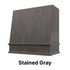 Wood Range Hood With Angled Front and Decorative Trim - 30", 36", 42", 48", 54" and 60" Widths Available