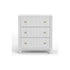Stapleton Three Drawer Small Chest, White