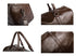 Large PU Leather Travel Duffel Bag Lightweight Carry On Weekender 45cm