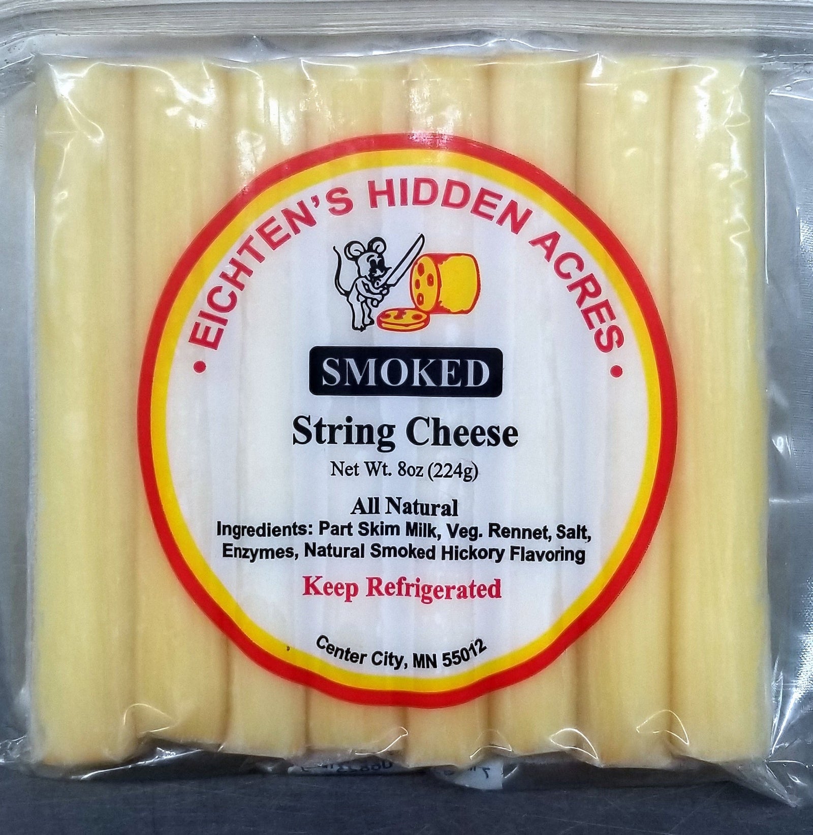 String Cheese, Smoked 8 oz Package