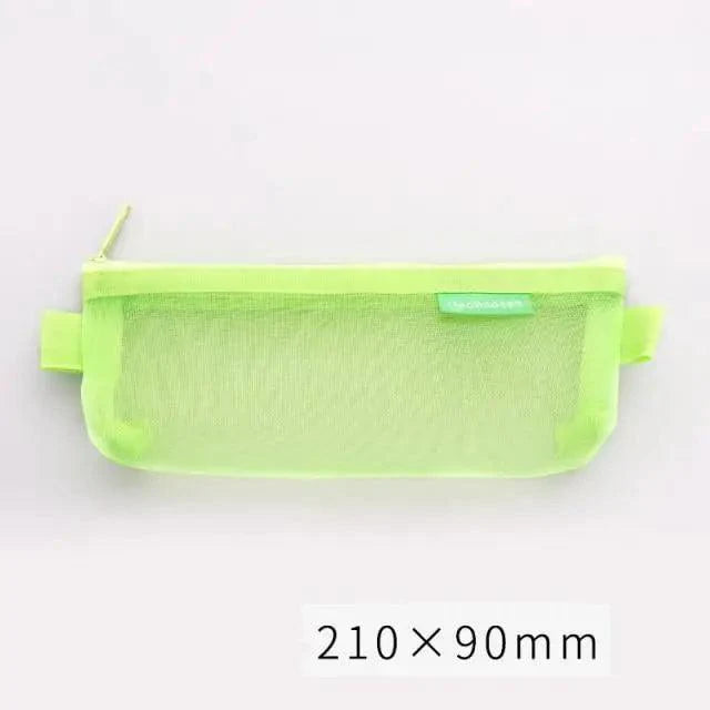 Stylish Transparent Office Pencil Case Simple Design Pen Bags Cute Storage Lightweight Pencil Bags For Student