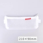 Stylish Transparent Office Pencil Case Simple Design Pen Bags Cute Storage Lightweight Pencil Bags For Student