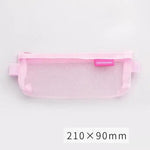 Stylish Transparent Office Pencil Case Simple Design Pen Bags Cute Storage Lightweight Pencil Bags For Student