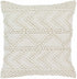 Sumiton White Textured Crochet Cotton Throw Pillow