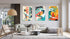 Surfers Pattern Set of 3 Prints Modern Wall Art Modern Artwork