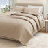 100% Cotton Honeycomb Waffle Garment Washed Quilt Set - Genevieve Collection