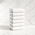 Cotton Border-Stitched 6-Piece Towel Set - Valery Collection