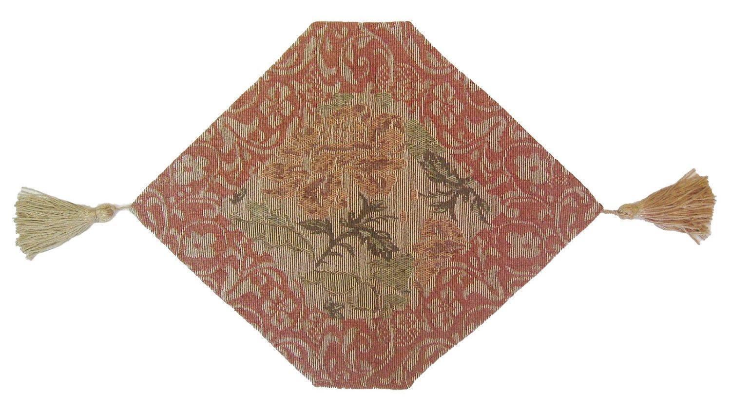 DaDa Bedding Floral Nature Garden Beige Orange Spices Tapestry Table Runner (10072)