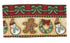 DaDa Bedding Gingerbread Snowman Holiday Woven Tapestry Dining Table Runner (12917)
