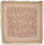DaDa Bedding Wildflower Wonderland Floral Golden Beige Tan Square Dining Table Cloth (3100)