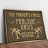 Family Swimming Pool Oasis Sign