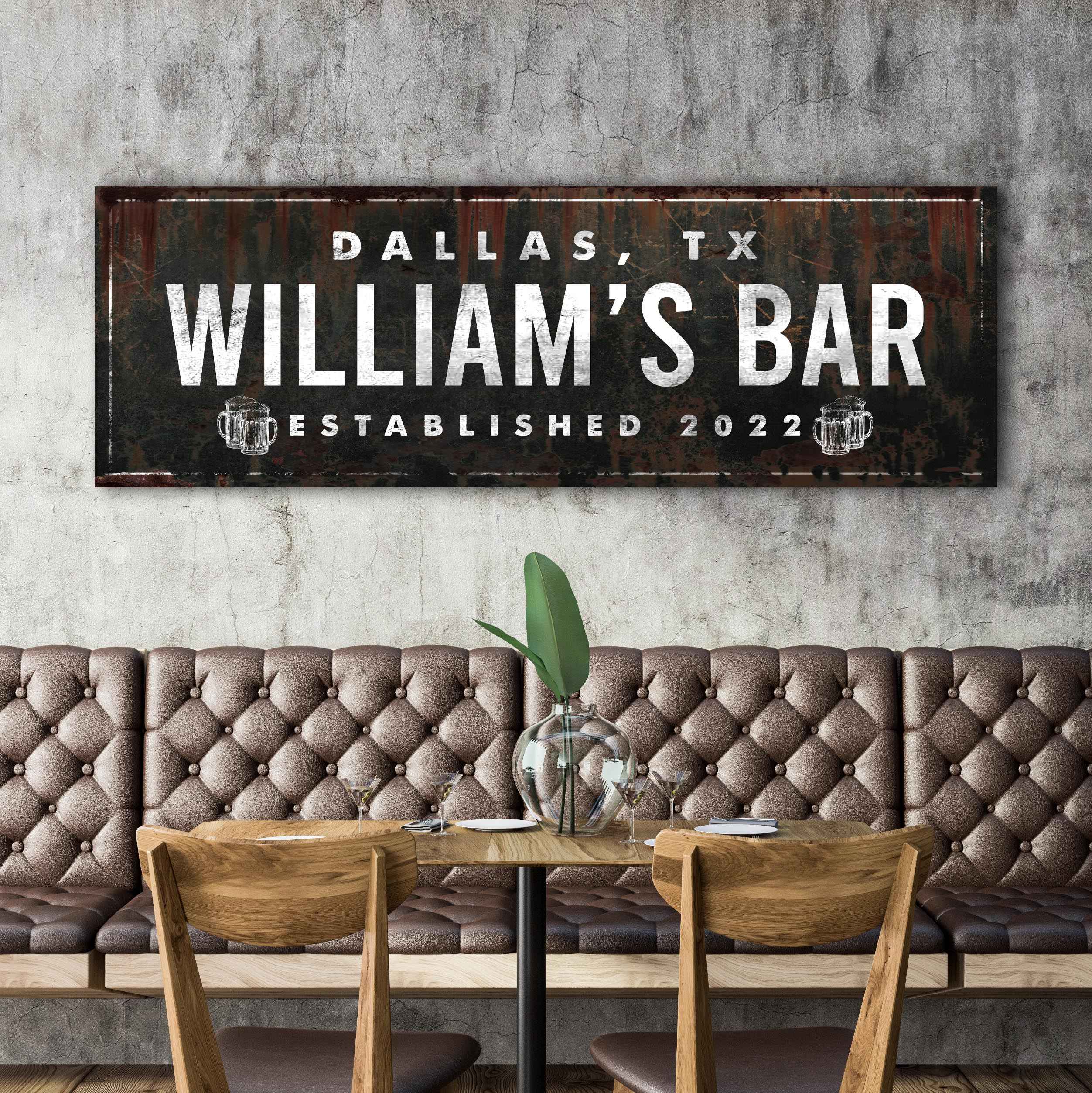 Rustic Bar Sign