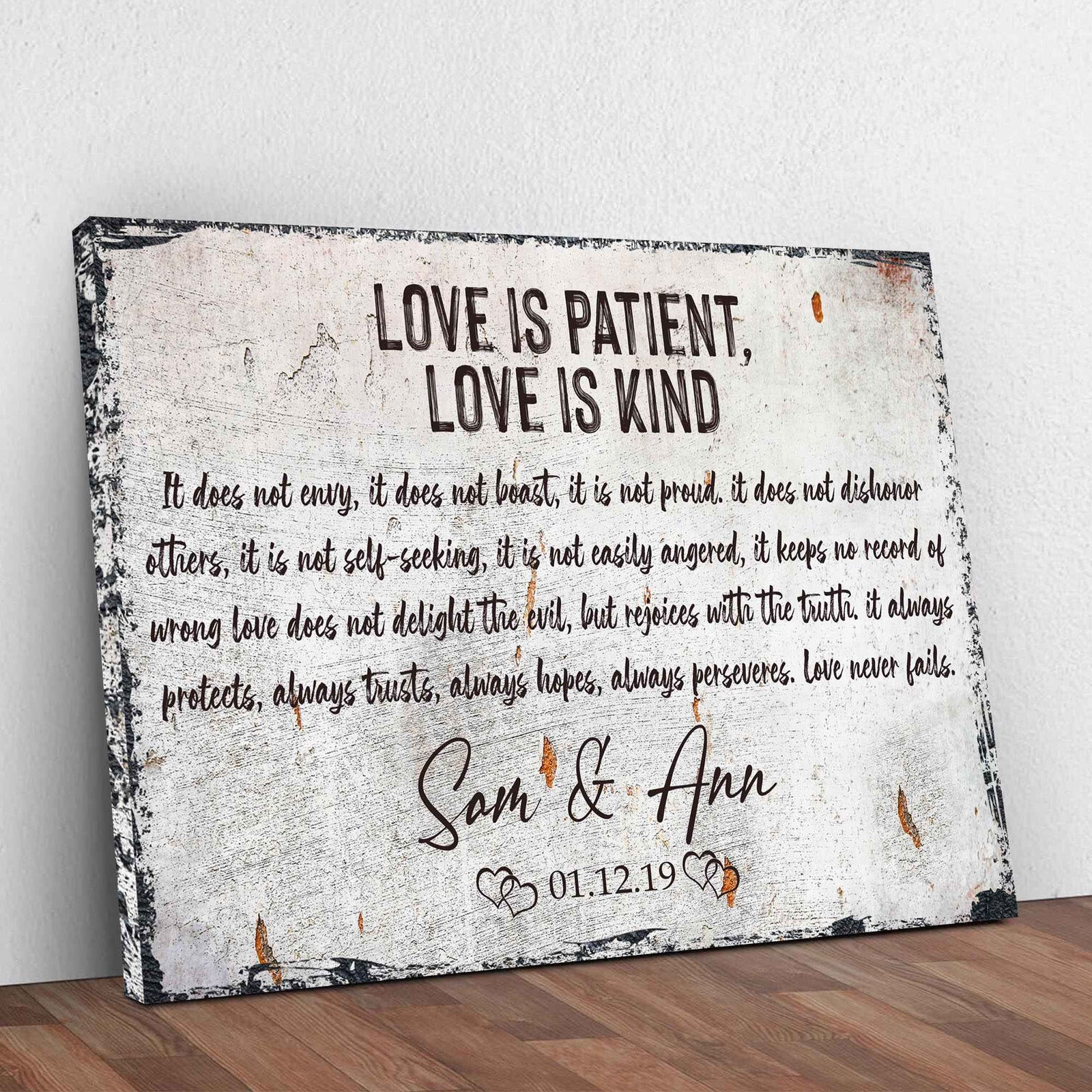 Love Is Patient, Love Is Kind Sign