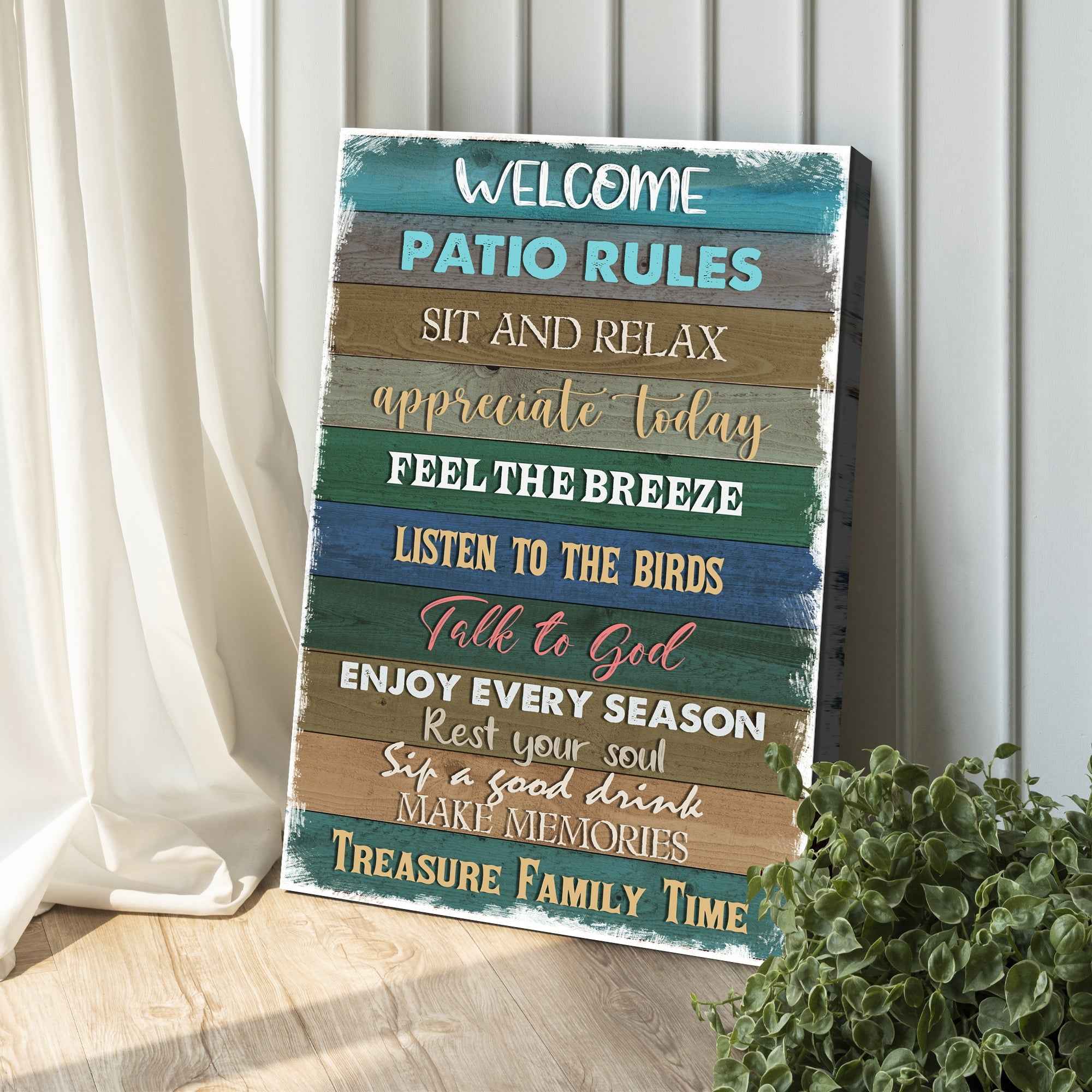 Patio Rules Sign