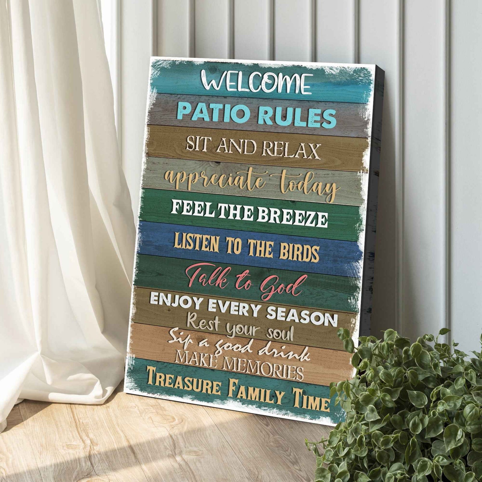 Patio Rules Sign