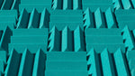 4 Inch Acoustic Foam Wedge Style Panels - 13 Color Options