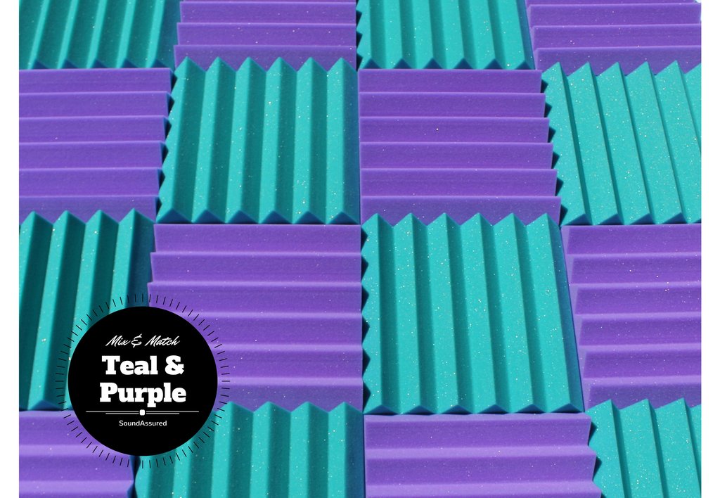 Easy Mount Acoustic Foam Kit - 12x12x2