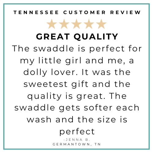 Gift Set: Tennessee Baby Muslin Swaddle Blanket and Burp Cloth/Bib Combo