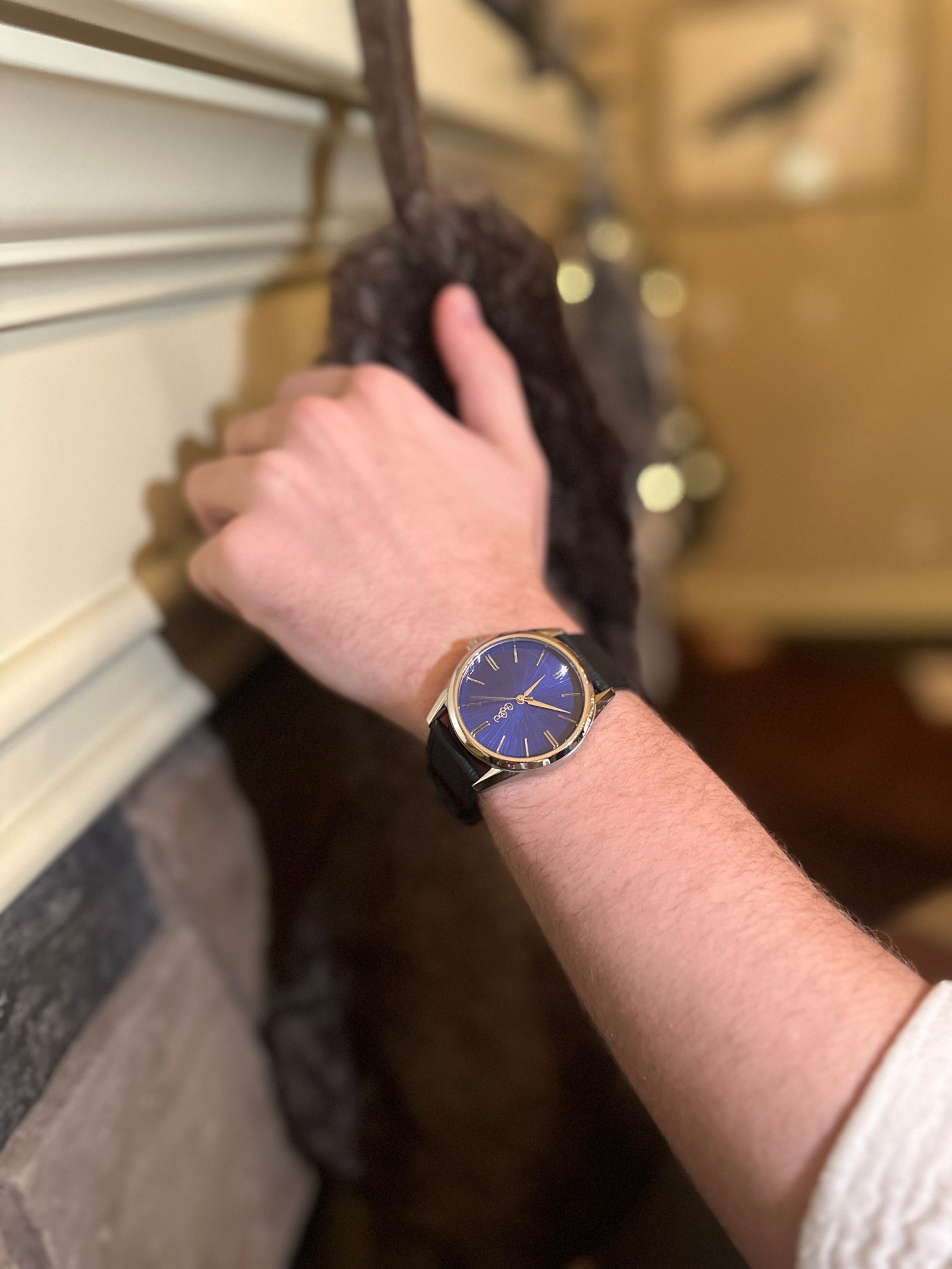 Blue Sunburst Watch