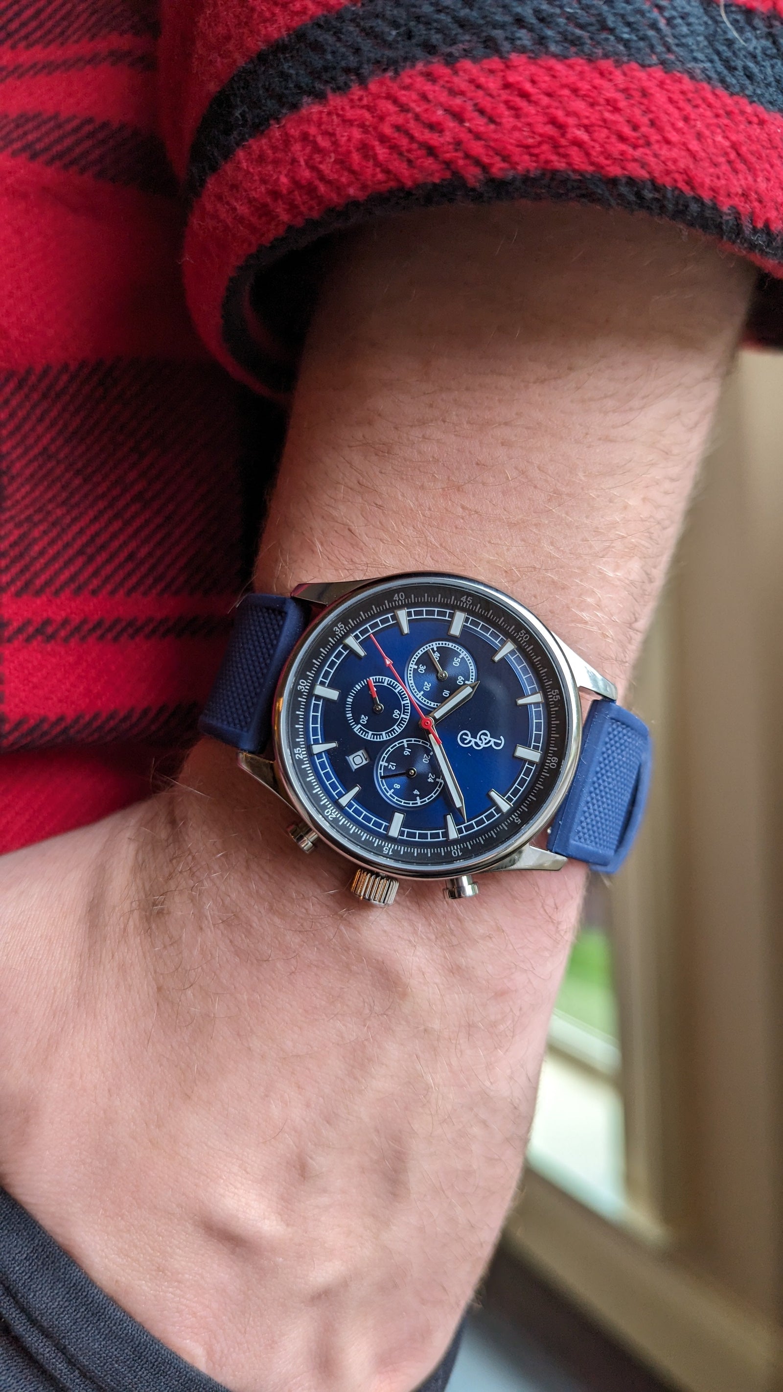 Blue Sport Chronograph Watch